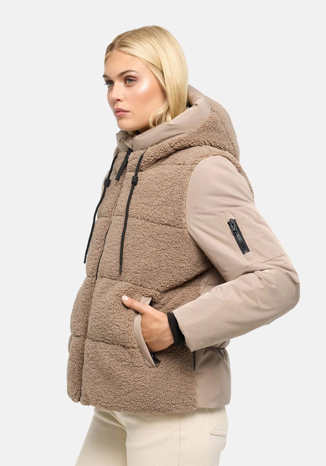 Marikoo Winterjacke »Elidee« mit Kapuze Winterjacke mit Kapuze und praktischen Reißverschlusstaschen