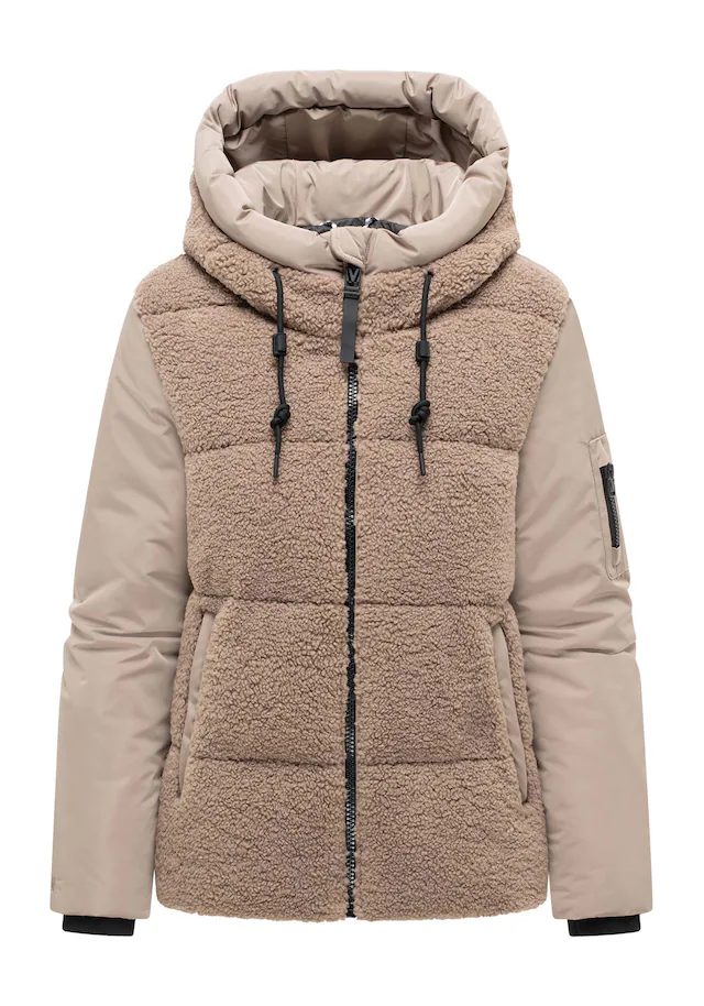 Marikoo Winterjacke »Elidee« mit Kapuze Winterjacke mit Kapuze und praktischen Reißverschlusstaschen
