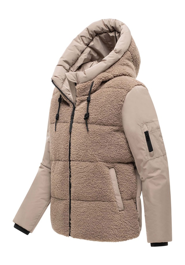Marikoo Winterjacke »Elidee« mit Kapuze Winterjacke mit Kapuze und praktischen Reißverschlusstaschen
