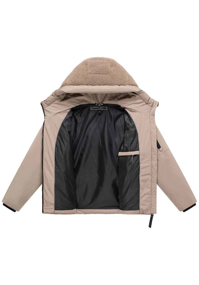 Marikoo Winterjacke »Elidee« mit Kapuze Winterjacke mit Kapuze und praktischen Reißverschlusstaschen
