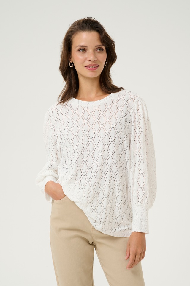 KAFFE Langarmbluse »Damen Bluse langarm KAtio«