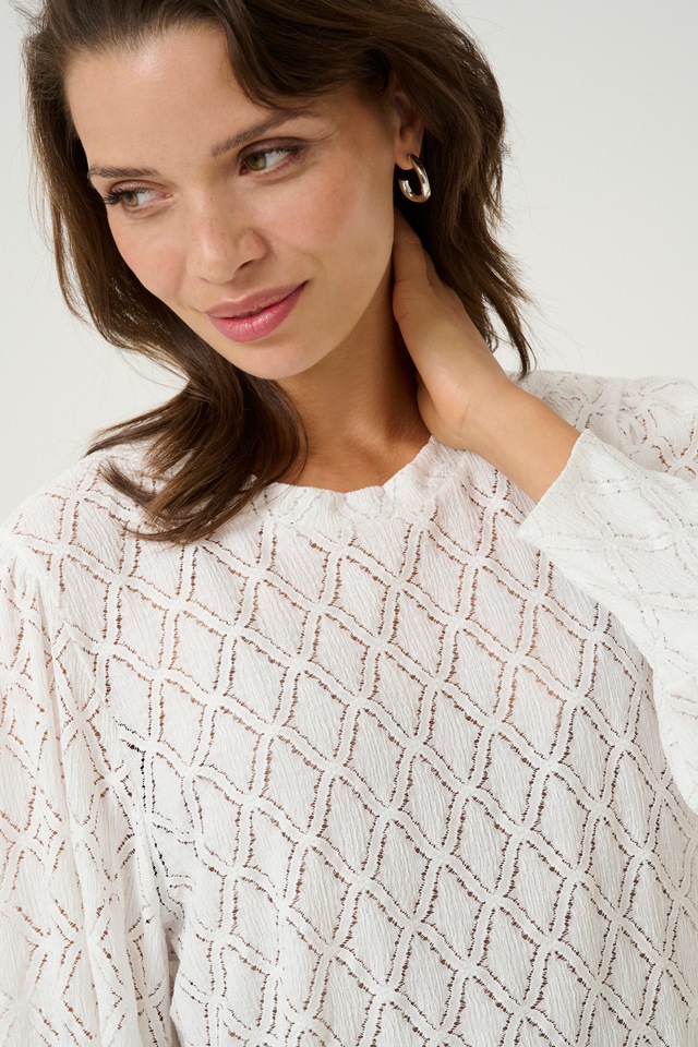 KAFFE Langarmbluse »Damen Bluse langarm KAtio«