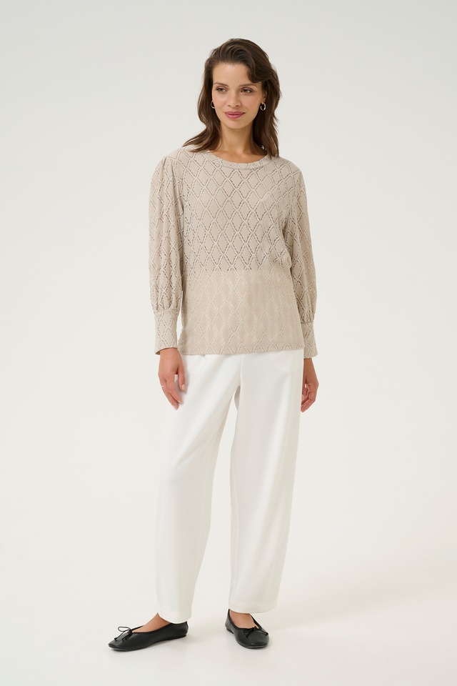 KAFFE Langarmbluse »Damen Bluse langarm KAtio«