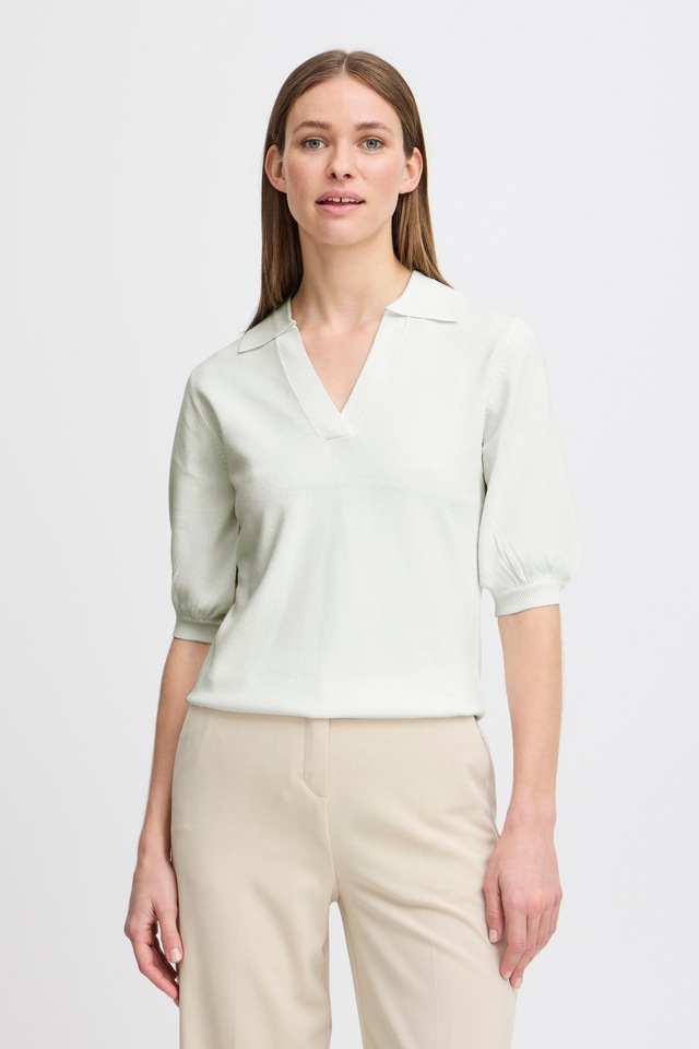 b.young Kurzarmpullover »Damen Strickpullover kurzarm BYMMORLA«