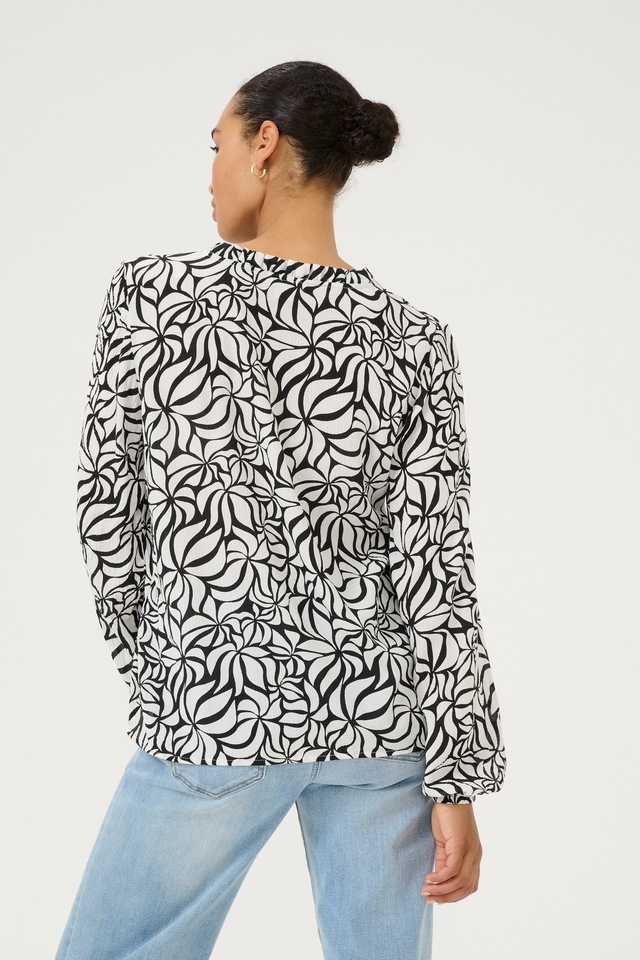 KAFFE Langarmbluse »Damen Bluse langarm KAellen«