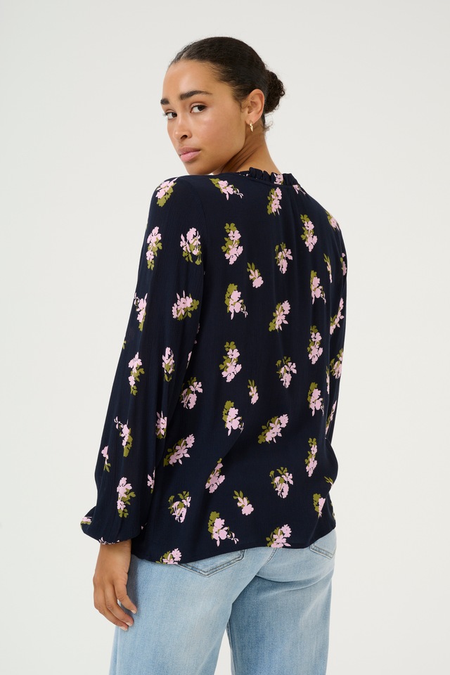 KAFFE Langarmbluse »Damen Bluse langarm KAellen«