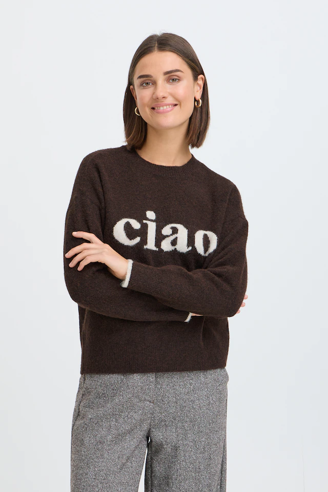 fransa Strickpullover »Damen Langarm FRFLORENCE«