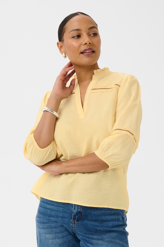 KAFFE Langarmbluse »Damen Bluse langarm KAsonja«