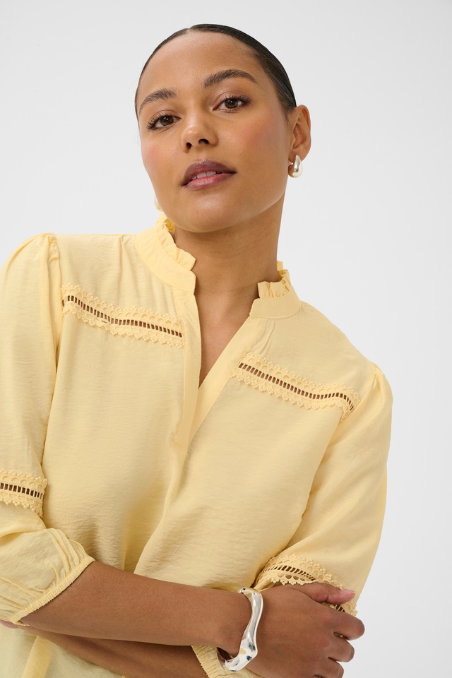 KAFFE Langarmbluse »Damen Bluse langarm KAsonja«
