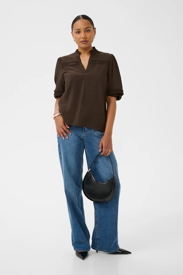 KAFFE Langarmbluse »Damen Bluse langarm KAsonja«