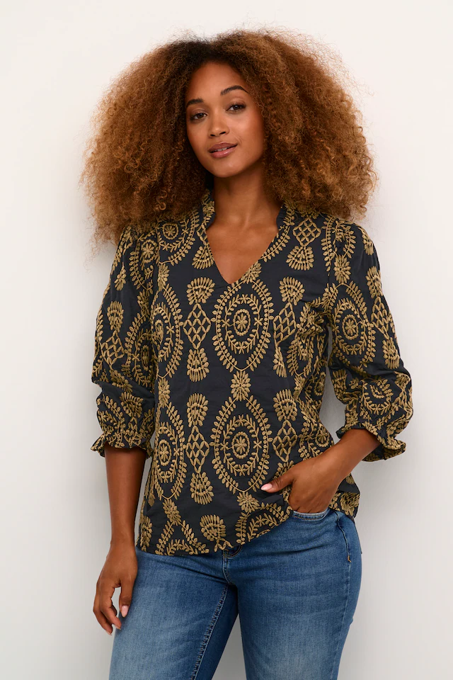 Culture Kurzarmbluse »Damen Kurzarm-Bluse CUtia«