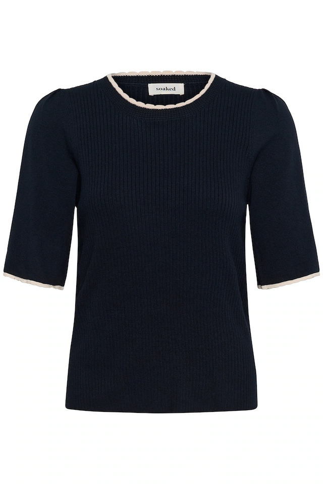 SOAKED IN LUXURY Kurzarmbluse »Damen Kurzarm-Bluse SLLysandra«