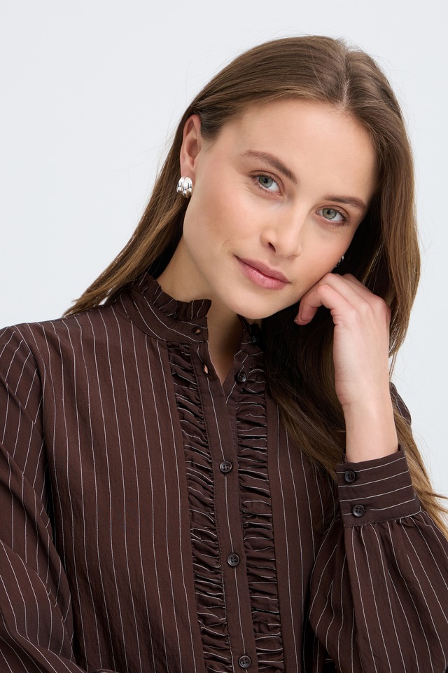 b.young Langarmhemd »Damen Langarm BYFLAVIE«
