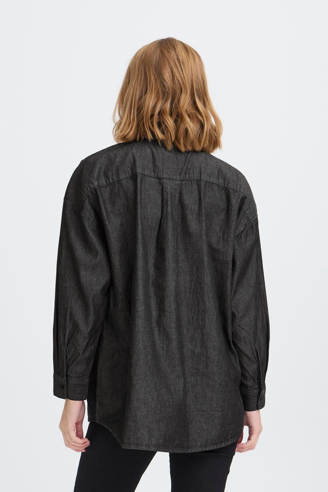 Ichi Hemdbluse »Damen Langarm-Hemd IHBALLO«