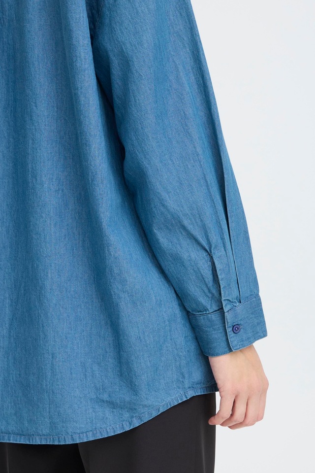 Ichi Hemdbluse »Damen Langarm-Hemd IHBALLO«