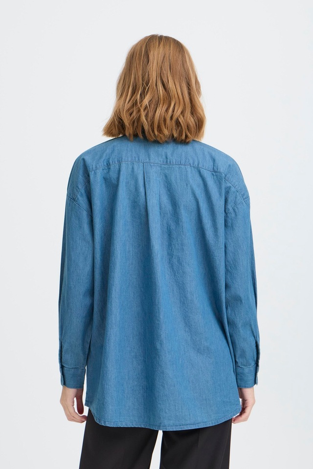 Ichi Hemdbluse »Damen Langarm-Hemd IHBALLO«