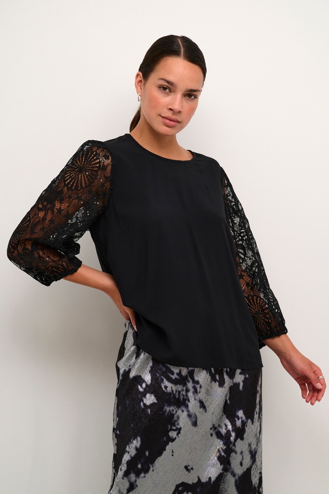 KAFFE Langarmbluse »Damen Bluse langarm KAemilia«