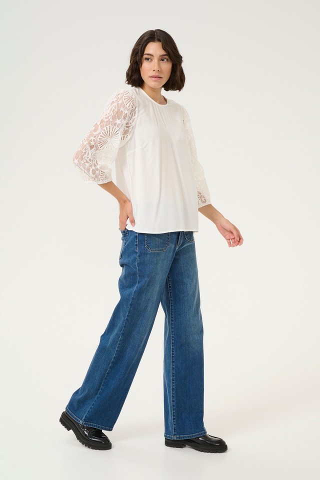 KAFFE Langarmbluse »Damen Bluse langarm KAemilia«