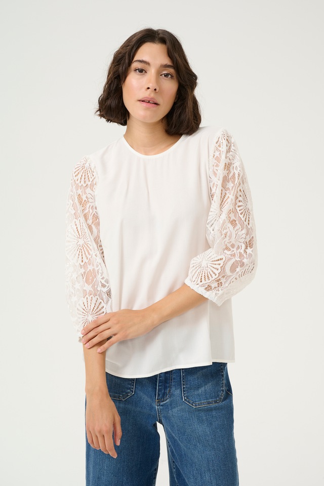 KAFFE Langarmbluse »Damen Bluse langarm KAemilia«
