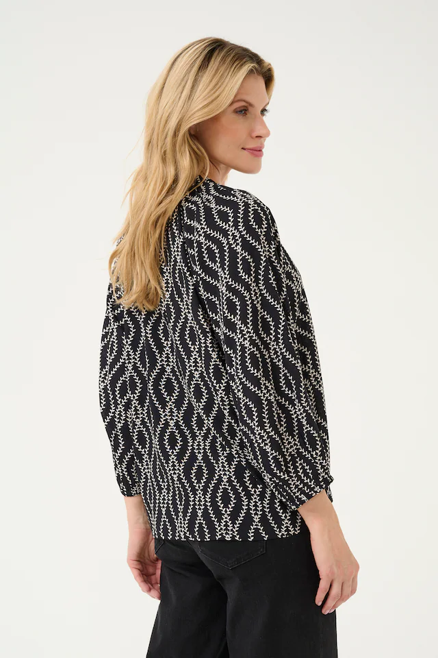 KAFFE Langarmbluse »Damen Bluse langarm KAsigrid«