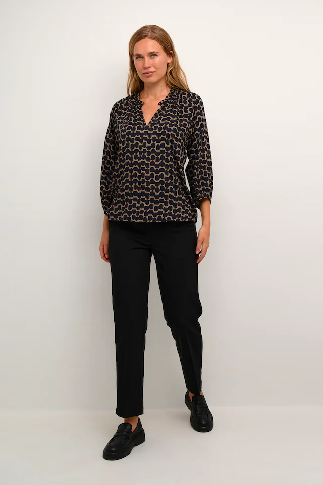 KAFFE Langarmbluse »Damen Bluse langarm KAsigrid«