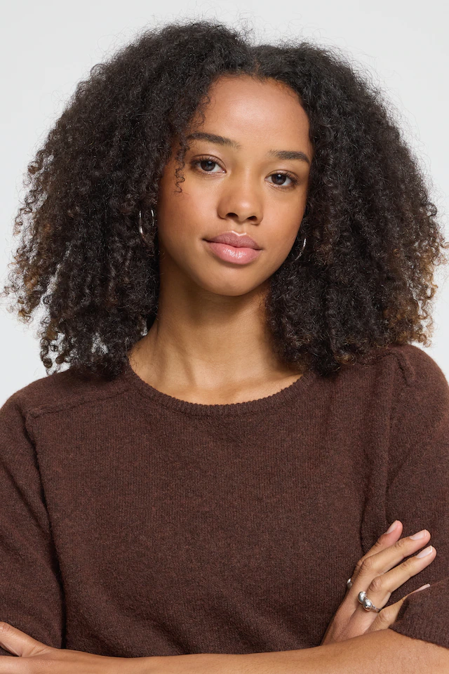 Ichi Kurzarmpullover »Damen Kurzarm-Bluse IHDASILA«
