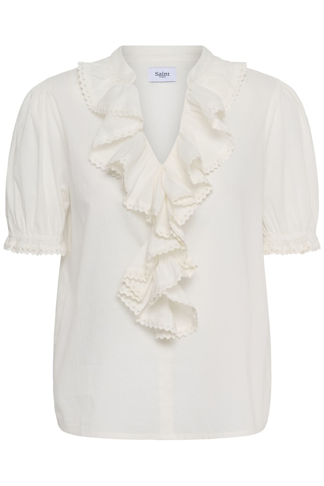 Saint Tropez Kurzarmbluse »Damen Kurzarm-Bluse LousaSZ«