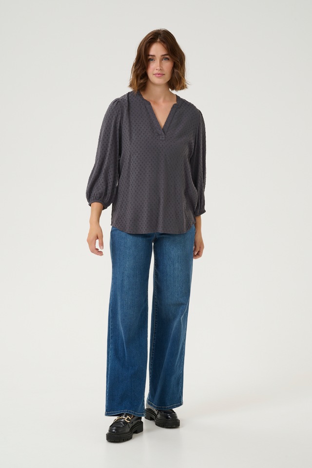 KAFFE Langarmbluse »Damen Langarm-Bluse KAanny«