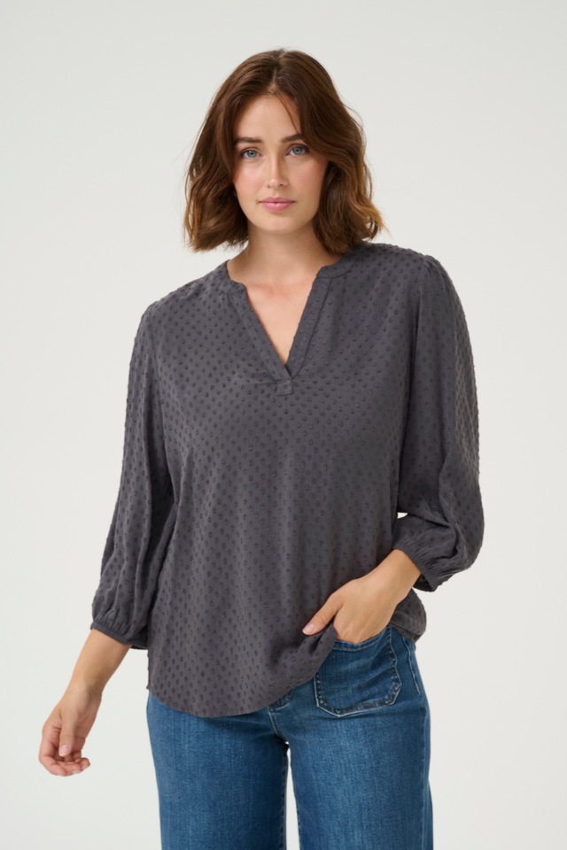 KAFFE Langarmbluse »Damen Langarm-Bluse KAanny«