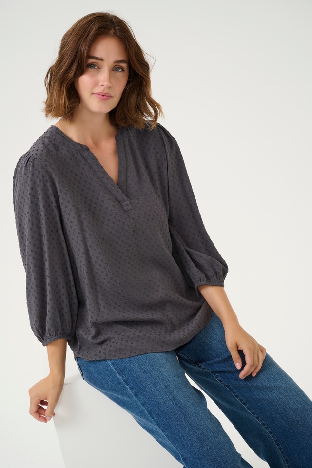 KAFFE Langarmbluse »Damen Langarm-Bluse KAanny«