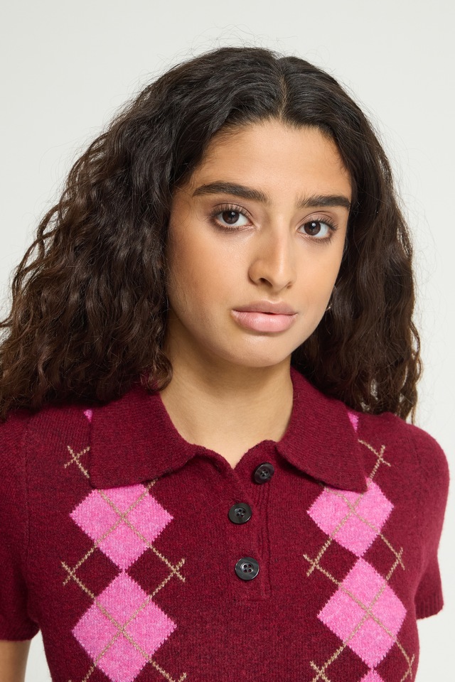 Ichi Kurzarmpullover »Damen Kurzarm-Bluse IHDASILA«