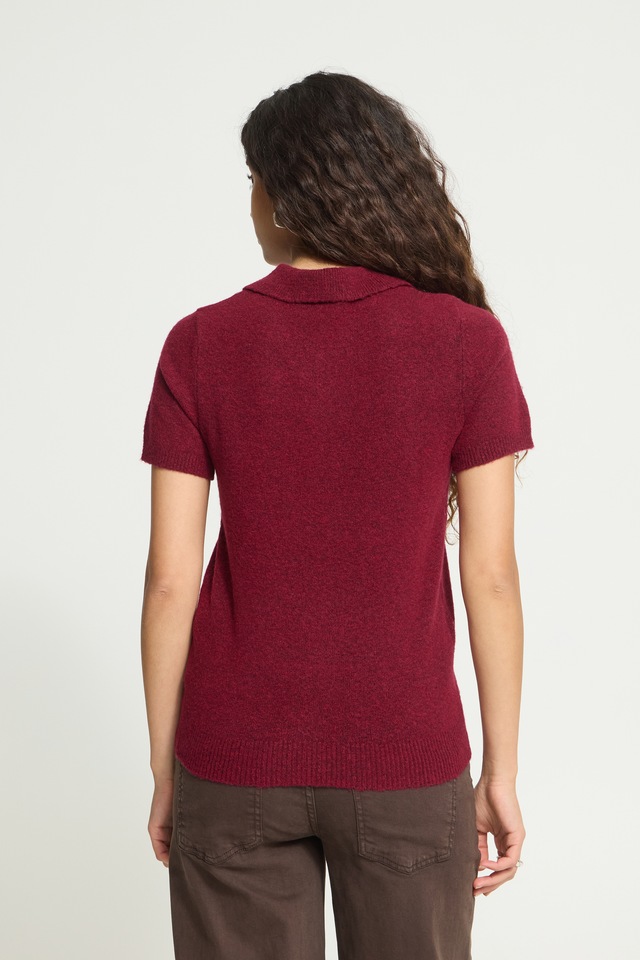 Ichi Kurzarmpullover »Damen Kurzarm-Bluse IHDASILA«