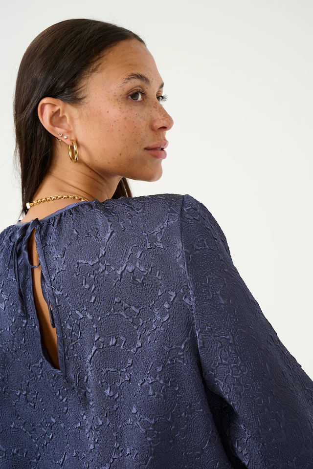 KAFFE Langarmbluse »Damen Bluse langarm KAlauren«