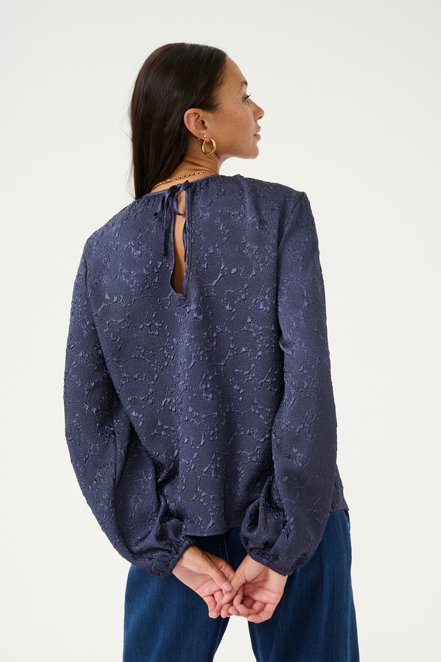 KAFFE Langarmbluse »Damen Bluse langarm KAlauren«