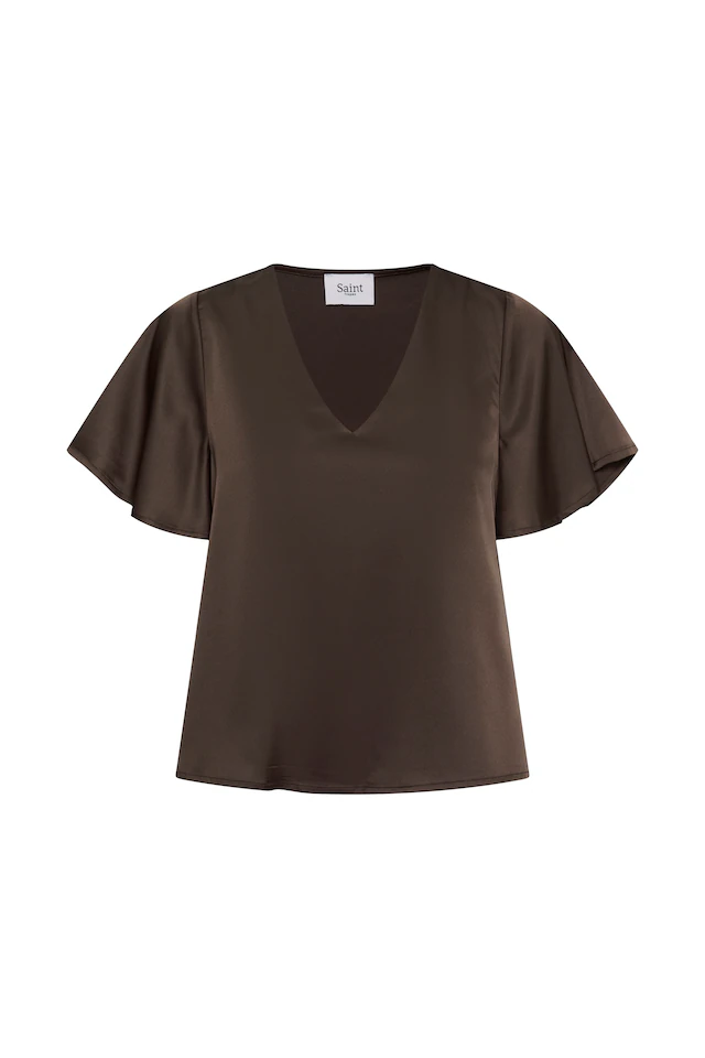 Saint Tropez Kurzarmbluse »Damen Kurzarm-Bluse LodisaSZ«
