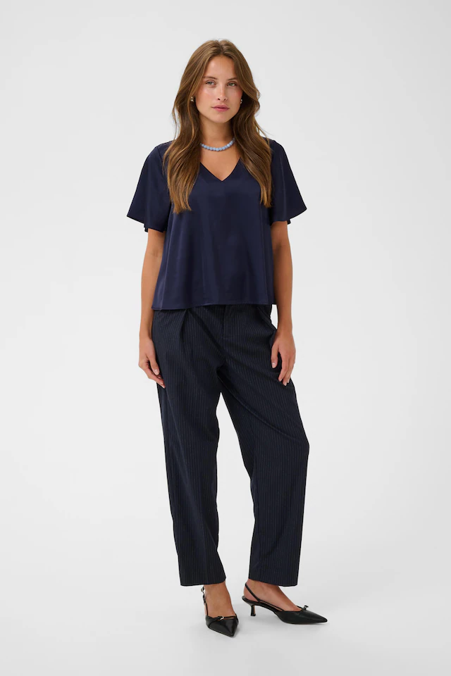Saint Tropez Kurzarmbluse »Damen Kurzarm-Bluse LodisaSZ«