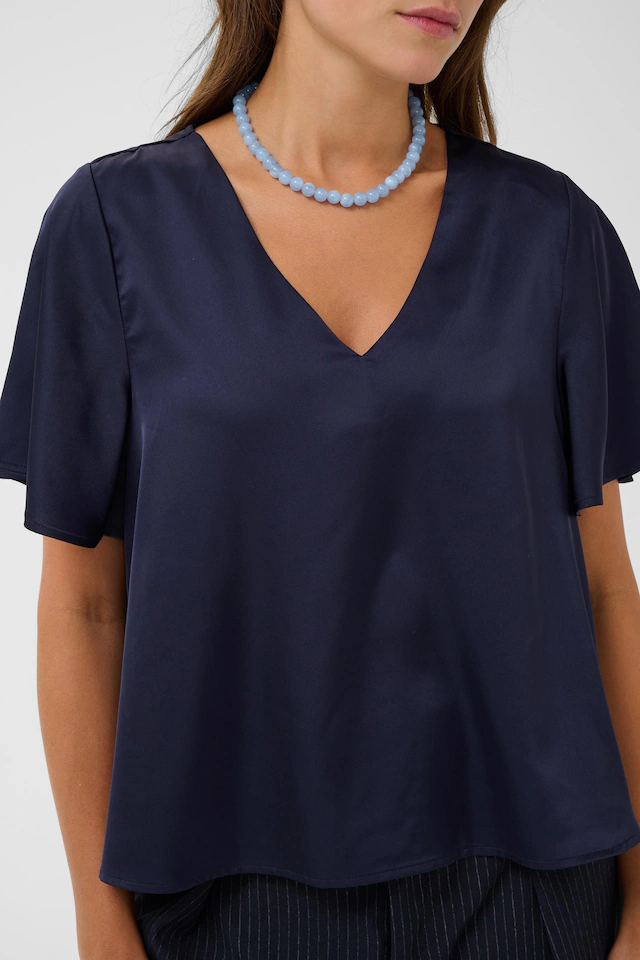 Saint Tropez Kurzarmbluse »Damen Kurzarm-Bluse LodisaSZ«