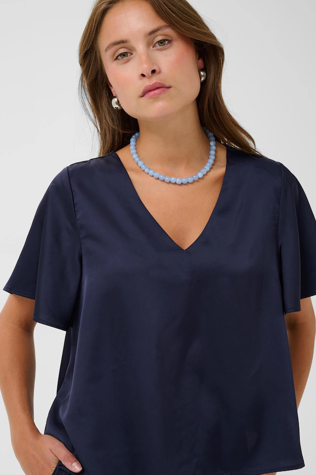 Saint Tropez Kurzarmbluse »Damen Kurzarm-Bluse LodisaSZ«