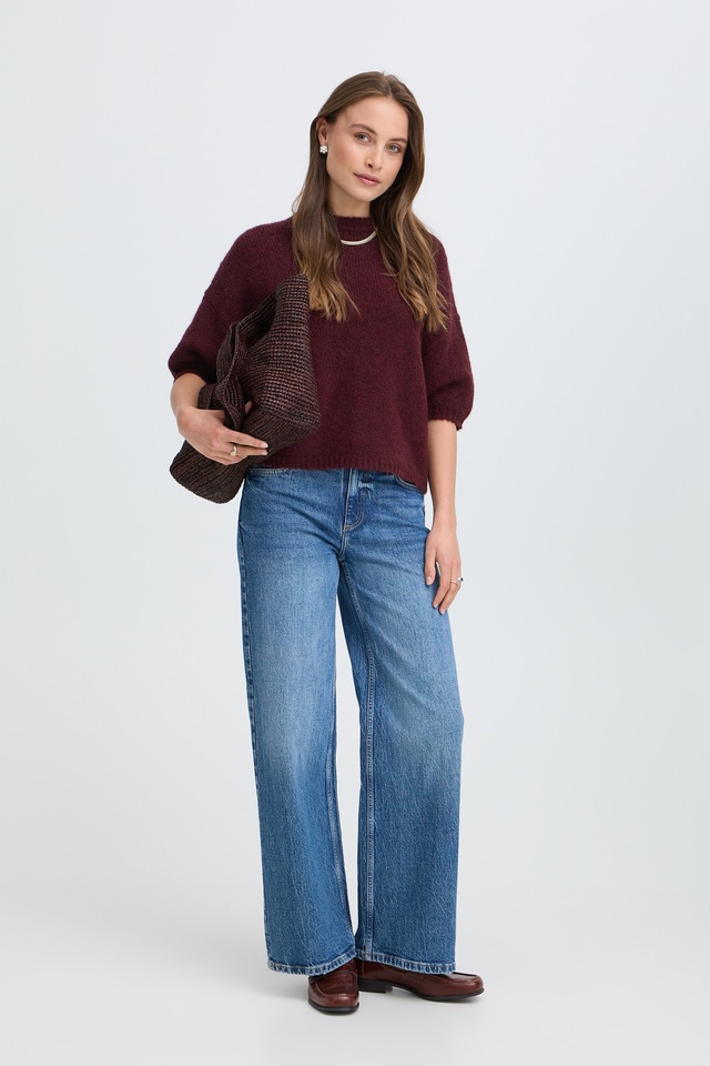 b.young Kurzarmpullover »Damen Strickpullover halbarm BYOTIA«