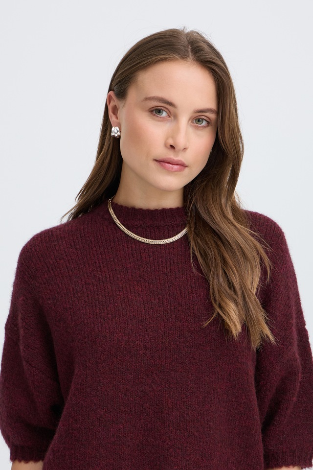b.young Kurzarmpullover »Damen Strickpullover halbarm BYOTIA«