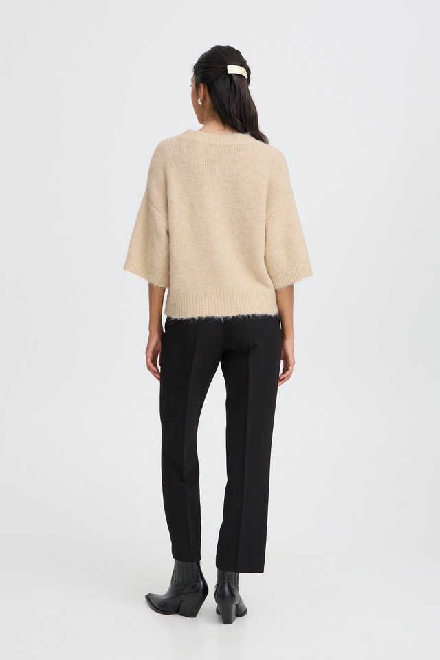 b.young Kurzarmpullover »Damen Kurzarm-Bluse BYMILLERS«