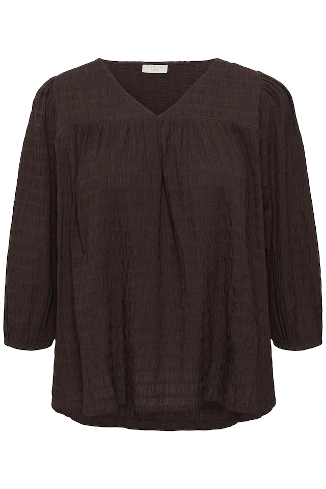 KAFFE Curve Langarmbluse »Damen Bluse langarm KCmaisie«