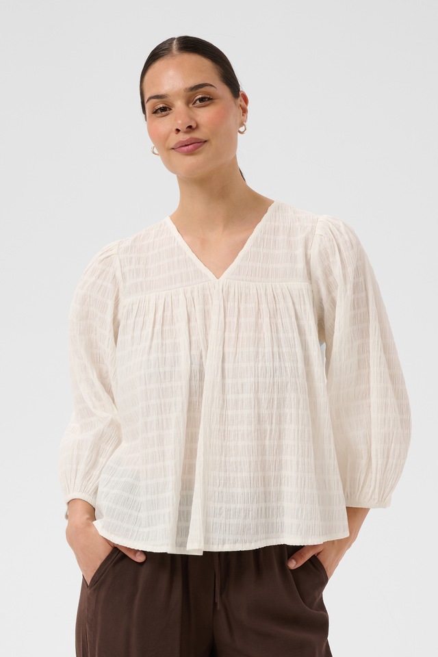 KAFFE Langarmbluse »Damen Bluse langarm KAmissie«