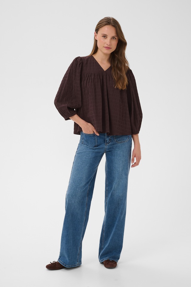 KAFFE Langarmbluse »Damen Bluse langarm KAmissie«
