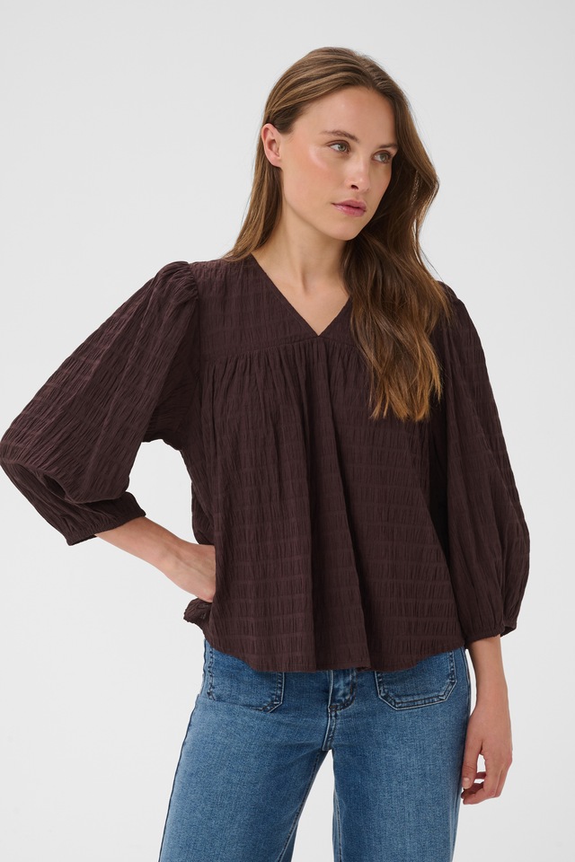 KAFFE Langarmbluse »Damen Bluse langarm KAmissie«