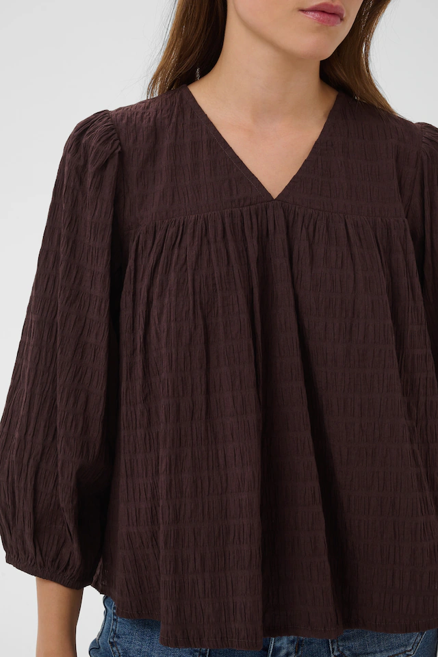 KAFFE Langarmbluse »Damen Bluse langarm KAmissie«