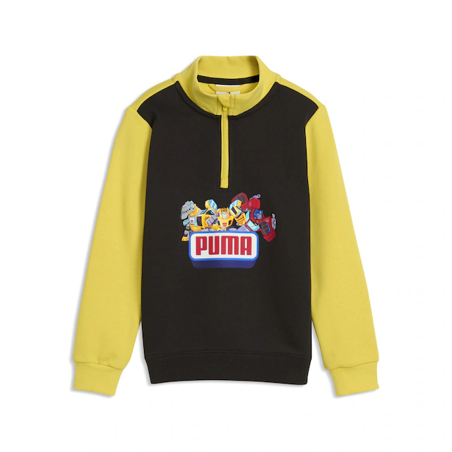 PUMA Rundhalspullover »PUMA x TRANSFORMERS Graphic Sweatshirt mit Reißverschluss bis«