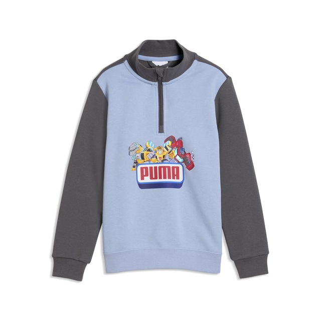 PUMA Rundhalspullover »PUMA x TRANSFORMERS Graphic Sweatshirt mit Reißverschluss bis«