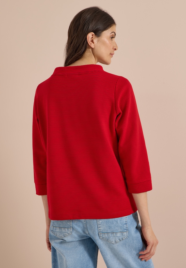 Cecil 3/4-Arm-Shirt mit Ottoman-Struktur