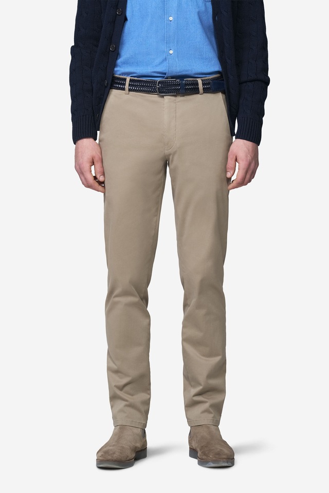 MEYER Chinos »Bonn 2-8555« in Pima-Satin